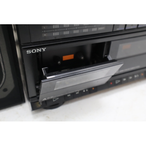 410 - Sony XO-D3 Compact HIFI System With PS-LX45P Turntable Comes With Sony SS-A3 2-Way System Speakers