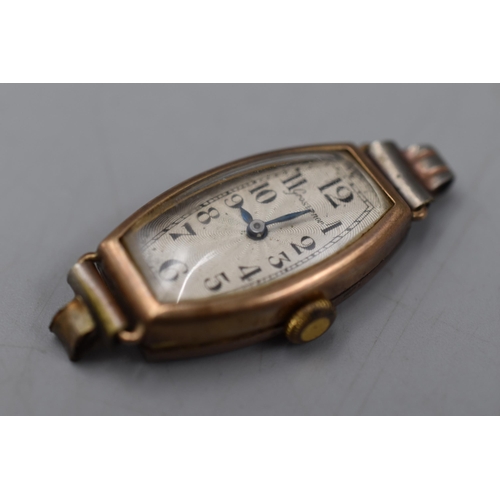 3 - Grosvenor Ladies Watch Head in Gold 375 (9ct Case) weight of case 3.61 grams