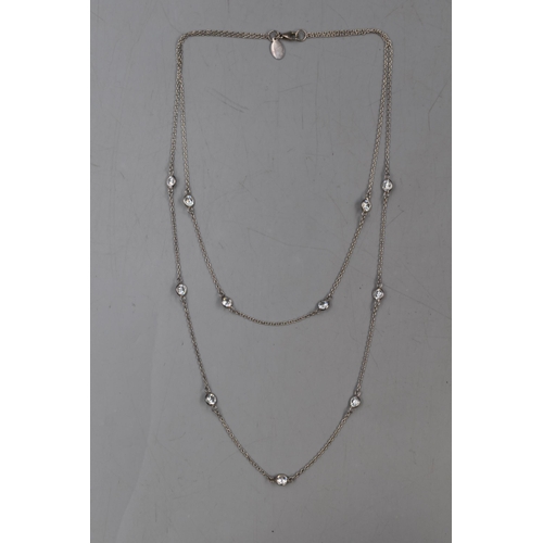 6 - Silver 925 Single / Double Chain Necklace Complete with Presentation Box