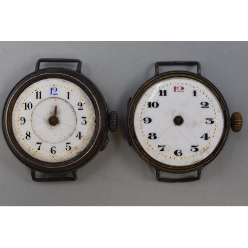 53 - A Selection of Ten Vintage Ladies Watch Heads and Pocket Watches, Includes Four Silver. For Spares a... 