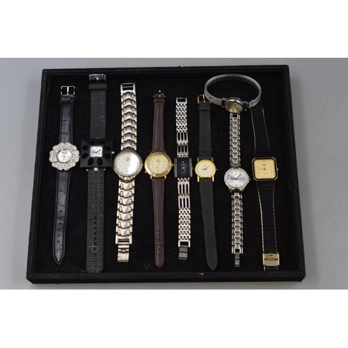 70 - Selection of 9 Quartz Watches including Gillex, Beverly Hills, Berge and More (All Working)