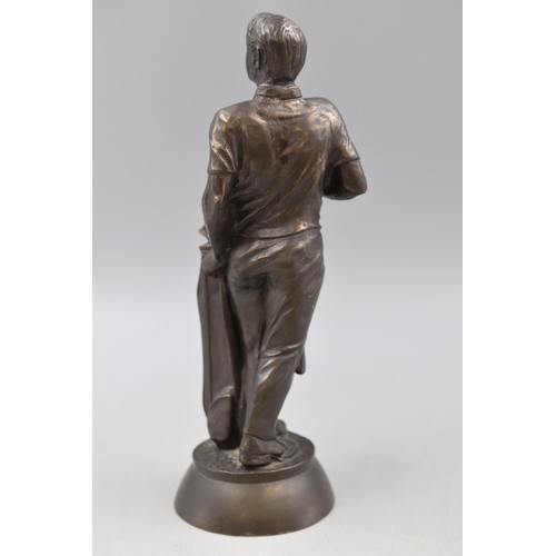 72 - A Bronzed Golfer Statue, Approx 8.5