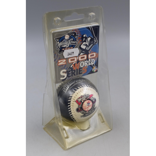 261 - A Limited Edition 2000 World Series, New York Subway Series Baseball. In Packaging.