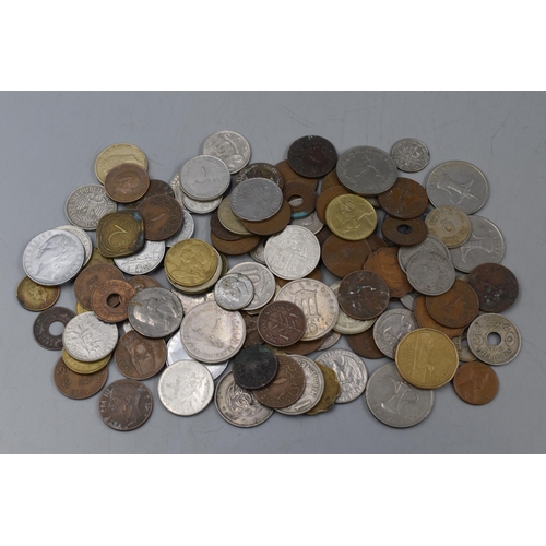 100 - 500g of Mixed Worldwide Coinage.