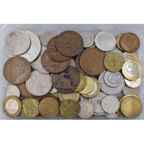 105 - Selection of Mixed British and Worldwide Coinage