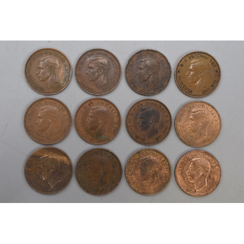 115 - A Selection of Twenty Five George VI Farthing Coins.