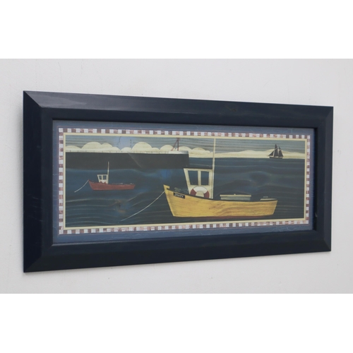 479 - Two Nautical themed prints in Framed and Glazed Mounts (58cm x 27cm)