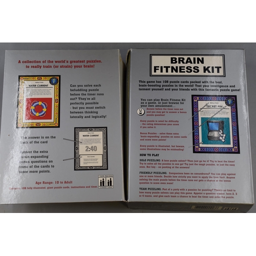 485 - Mixed Lot to include Boxed Jigsaws and a Brain Fitness Game