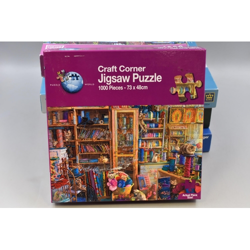 485 - Mixed Lot to include Boxed Jigsaws and a Brain Fitness Game