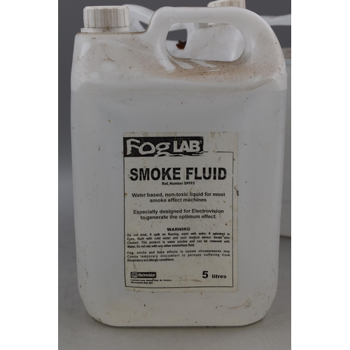 487 - Three Five litre Tubs of Fog machine Fluid