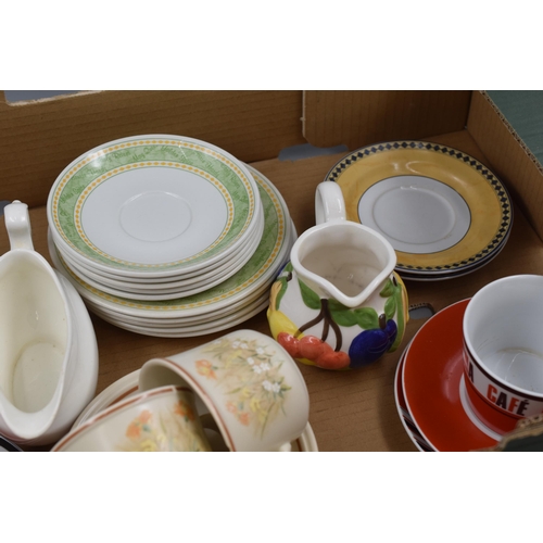 491 - Selection of Cups, Saucers and Jugs including Fine Bone China