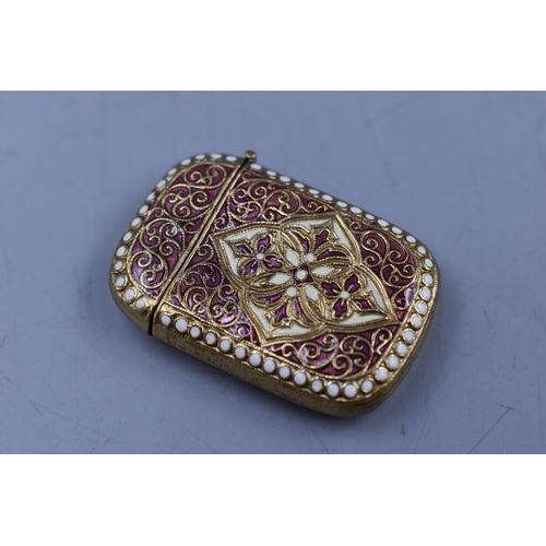 1 - David Anderson of Norway Cloisonne Vesta Case circa 1900