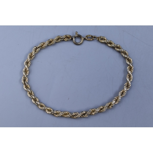 2 - Silver 925 Rope Bracelet