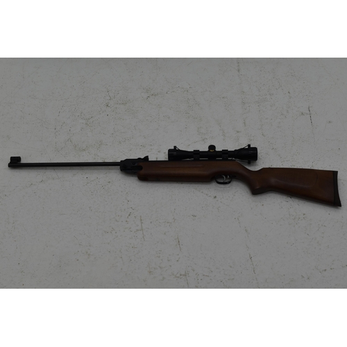 213 - Weihrauch HW35 .22 Break Barrel Air Rifle with Good Compression and a BSA Essential Telescopic Site ... 