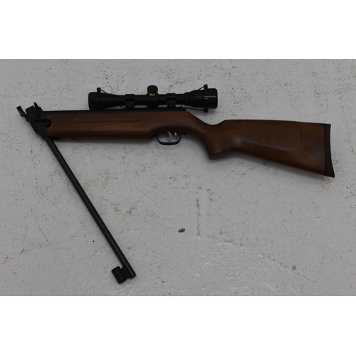 213 - Weihrauch HW35 .22 Break Barrel Air Rifle with Good Compression and a BSA Essential Telescopic Site ... 