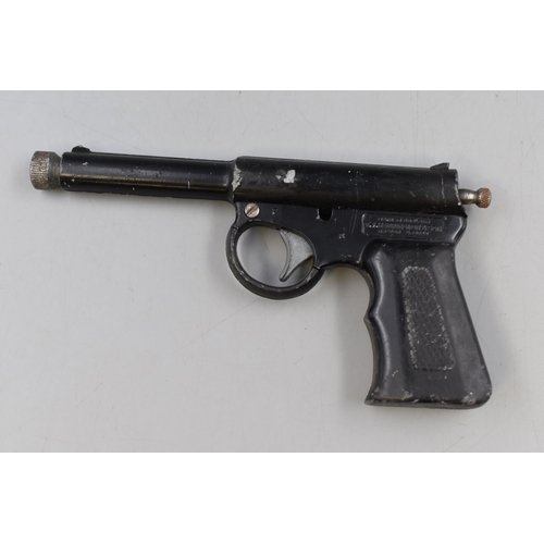 214 - A T J Harrington & Son Gat Air Pistol, 4.5mm. Good Compression.