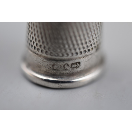 32 - Four Sterling Silver Thimbles