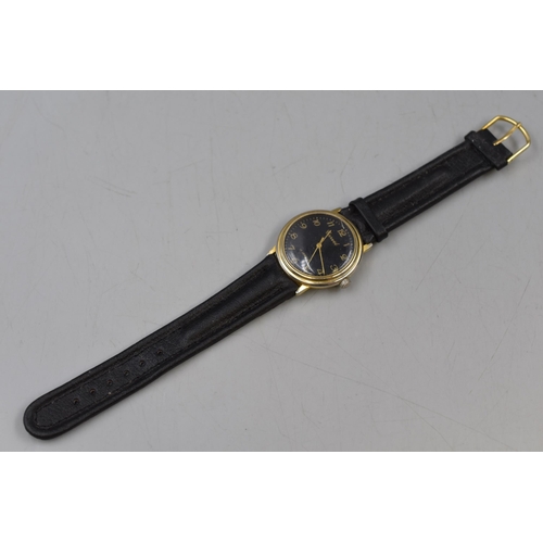 67 - Carvelle 17 Jewels Mechanical Gents Watch with Leather Strap (working)