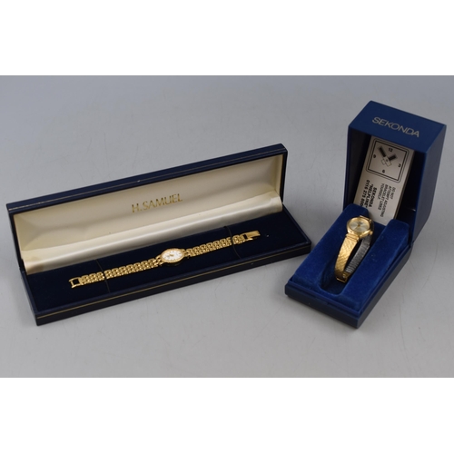 86 - Two Ladies Quartz Watches in Presentation Boxes, Sekonda and Rotary.