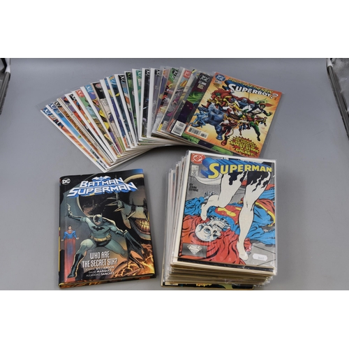 359 - Large Selection of DC Comics including Superman, justice League America, Superboy, Green lantern and... 