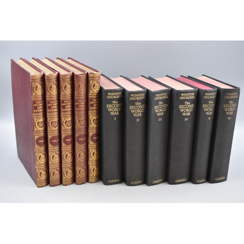 369 - Two Hardback Book Sets. Includes Winston Churchill 'The Second World War' (Volumes 1-6), And 'The Li... 