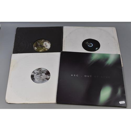 415 - Limited Edition Vinyl LP, By A S C, Music Genre Electronic ' Album Title ' Out of Sync' on Marbled G... 