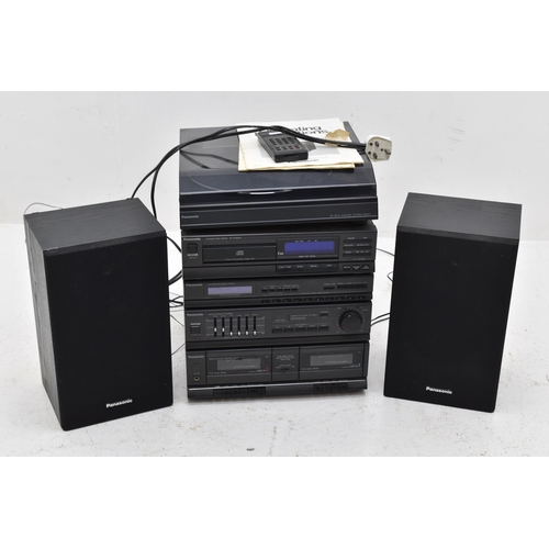 418 - A Panasonic Hi Fi System, Includes SL-PJ324A CD Player, SG-HM35L Compact Audio System With Remote An... 