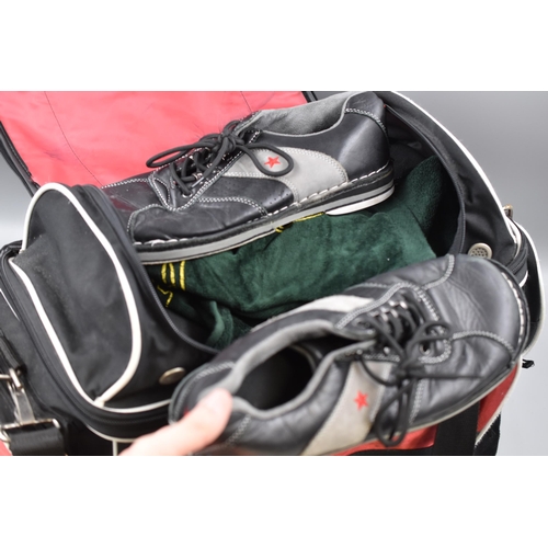 494 - Two Brunswick Bowling Balls (T Zone and C System), In A Storm Bowling Ball Holdall, With Bowling Bal... 