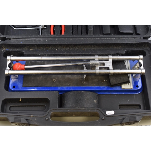 527 - Clarke Tile Cutter Complete with case and tools