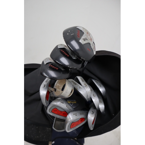 488 - Griplock Golf Bag with a Collection of Regal Golf Clubs