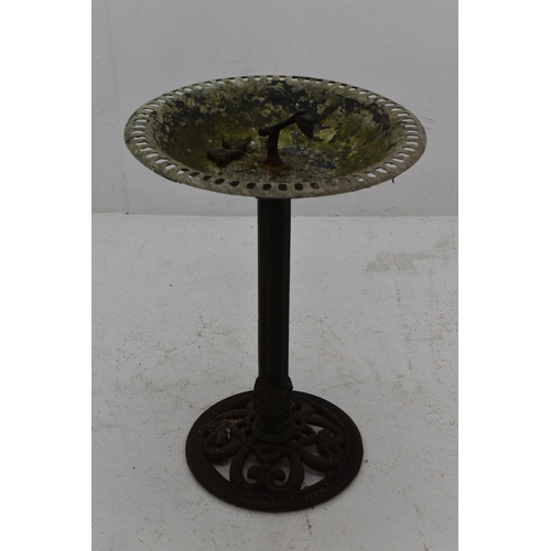 544 - A Cast Iron Bird Bath, Approx 28.5