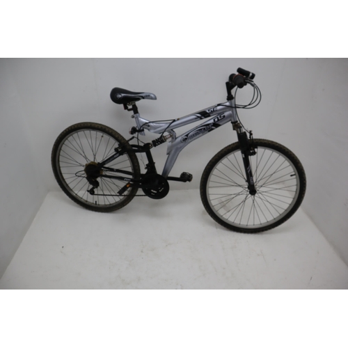 554 - Dunlop 15 Speed Teen/Adult Mountain Bike with Front and Rear Suspension