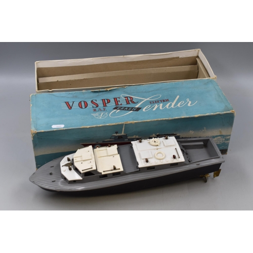 630 - Vosper Electric Model boat in original box and a selection of Tri-ang models in Harbour Components T... 