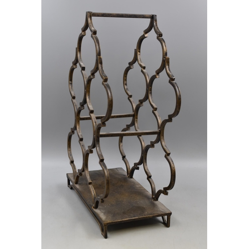 631 - A Metal Six Bottle Wine Rack