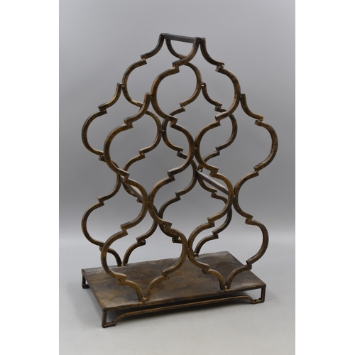 631 - A Metal Six Bottle Wine Rack