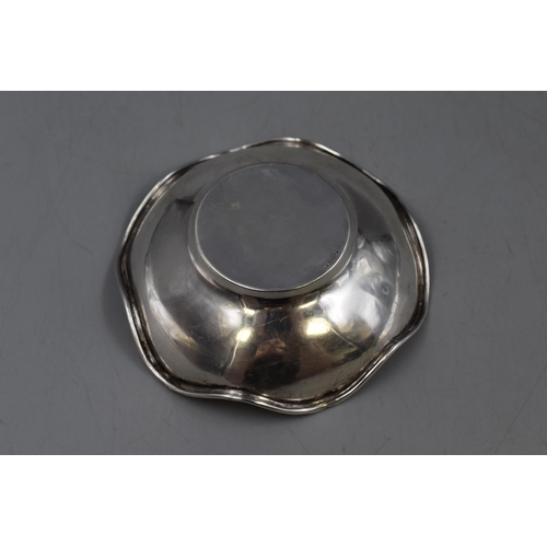 1 - A Hallmarked Birmingham Silver Dish, Approx 11.5cm Diameter