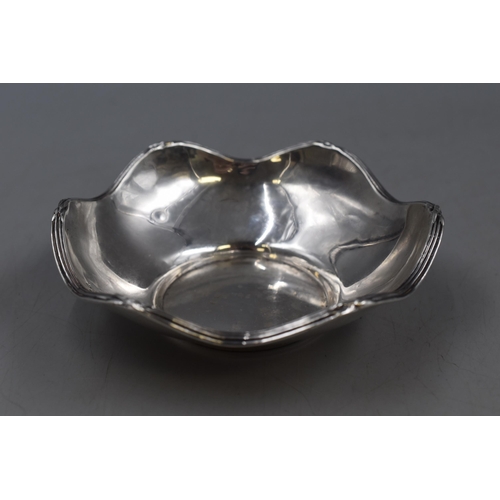 1 - A Hallmarked Birmingham Silver Dish, Approx 11.5cm Diameter