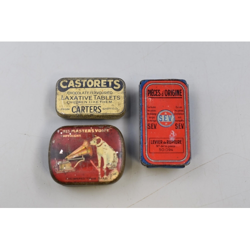 166 - Selection of Vintage Tins including Swallow brand, Farrah's Original, Pulmoll and More