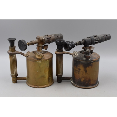 175 - A Pair of Vintage Max Sievert Of Stockholm Brass Blow Torches