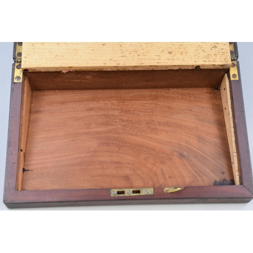 189 - Antique Mahogany Writing Slope (a/f)