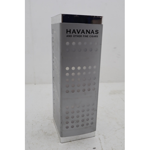 190 - A Havana Cigars Lockable Shop Display Unit, With Key. Approx 8.5