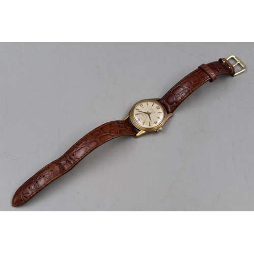 44 - Curtiss 25 jewels Automatic gents Watch with Leather strap (Working)