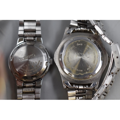 49 - Selection of 4 Watches including Kangol, Timex, Rotary and Seiko