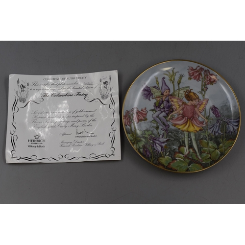 206 - A Selection of Four Villeroy&Boch Flower Fairies Collection Collectors Plates With Certificates.