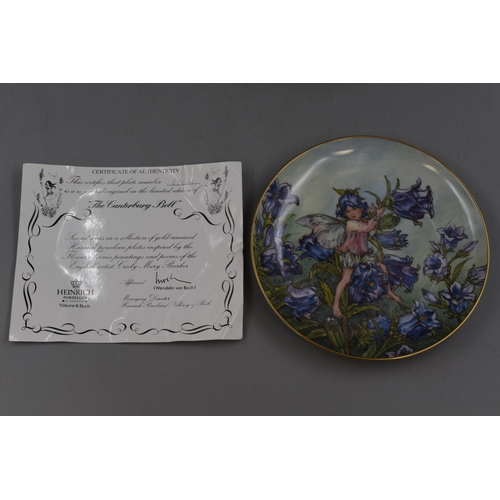 206 - A Selection of Four Villeroy&Boch Flower Fairies Collection Collectors Plates With Certificates.