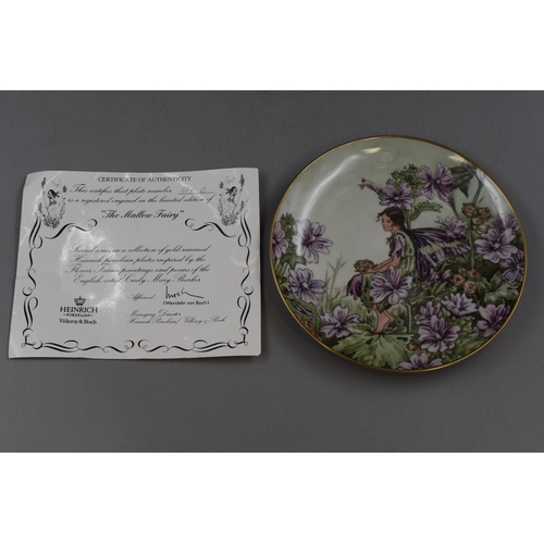 206 - A Selection of Four Villeroy&Boch Flower Fairies Collection Collectors Plates With Certificates.