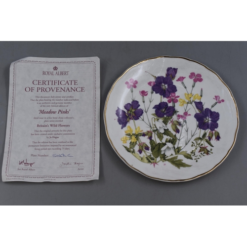 209 - A Selection of Seven Collectors Plates. Includes Five Royal Albert 'Britain's Wild Flowers' Collecti... 