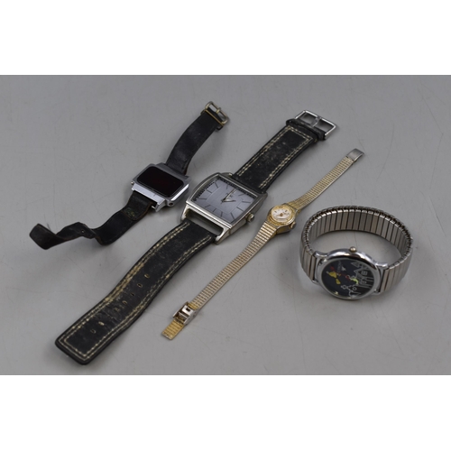 58 - Selection of 4 vintage watches including Citron, Timex, Next and More