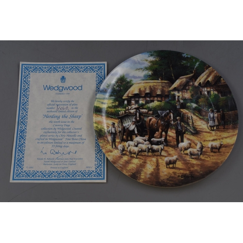 211 - A Selection of Twelve Limited Edition Wedgwood 'Country Days' Collectors Plates With Certificates. E... 