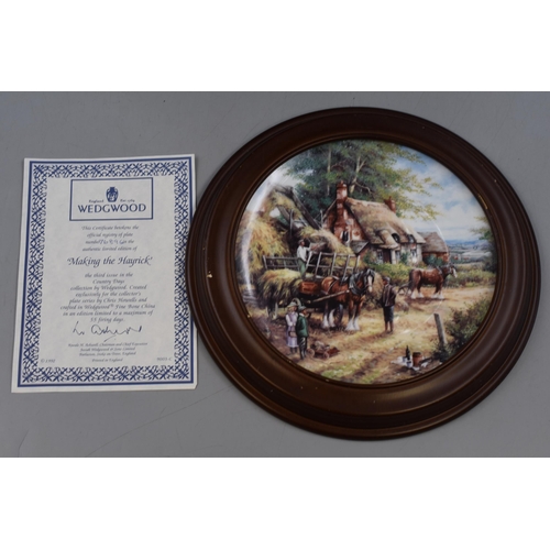 211 - A Selection of Twelve Limited Edition Wedgwood 'Country Days' Collectors Plates With Certificates. E... 